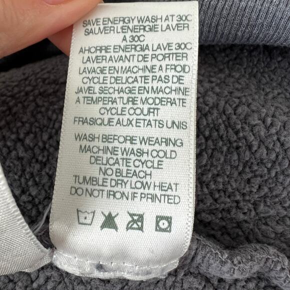 SOULCYCLE Gray Black Camo Cotton Crewneck Long Sleeve Pullover Sweatshirt Size S - Picture 9 of 9